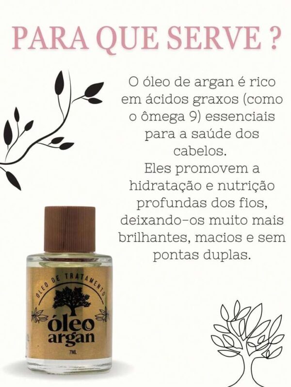 OLEO DE ARGAN - PARA TODOS OS TIPOS DE CABELO